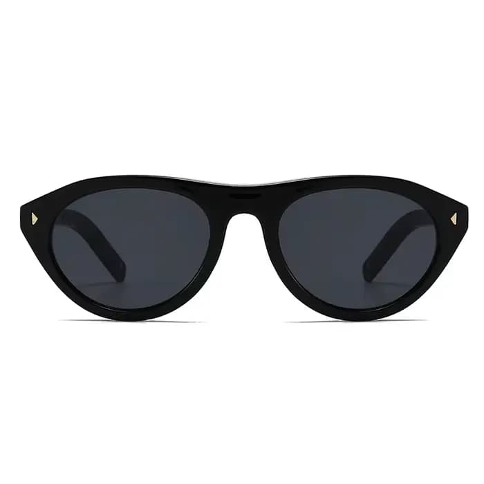 Lunettes de soleil triangulaires rétro modernes de grand nom européen et américain pour femmes