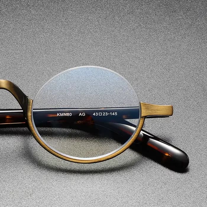 Lunettes demi-monture en titane pour hommes