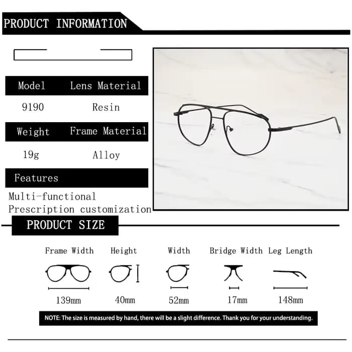 Lunettes surdimensionnées pour femmes et hommes