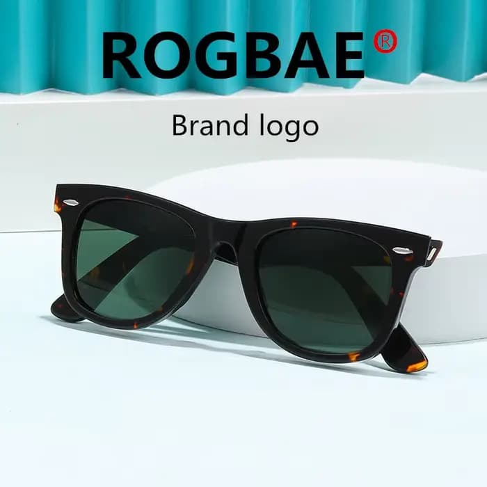 ROGBAE marque logo mode voyage lunettes de soleil hommes