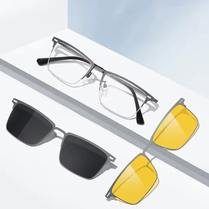 COIan-Lunettes de soleil magnétiques classiques pour hommes