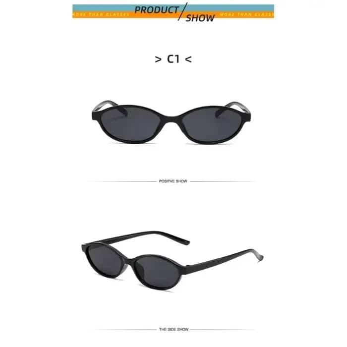 Lunettes de soleil ovales à petite monture pour femmes