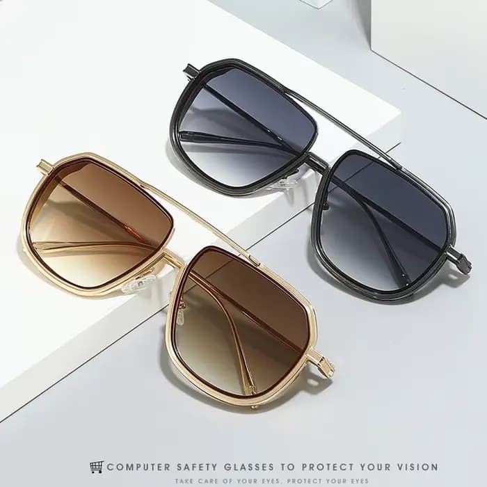 Lunettes de protection tendance Punk petit cadre carré