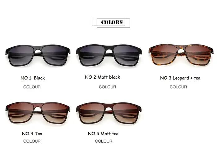Lunettes de soleil miroir de conduite pour hommes