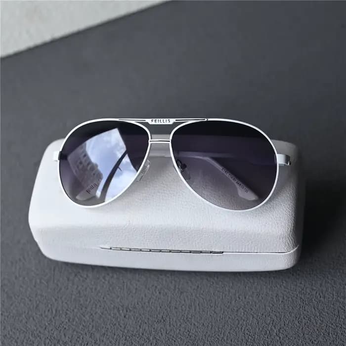 Janvancy-Lunettes de soleil blanches pour hommes et femmes