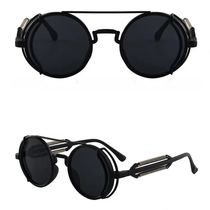 Lunettes de soleil gothiques Steampunk pour hommes et femmes