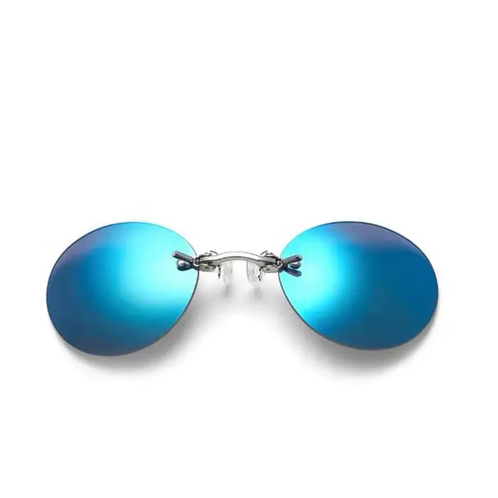 CRIXALIS lunettes de soleil rondes sans monture hommes Matrix Morpheus