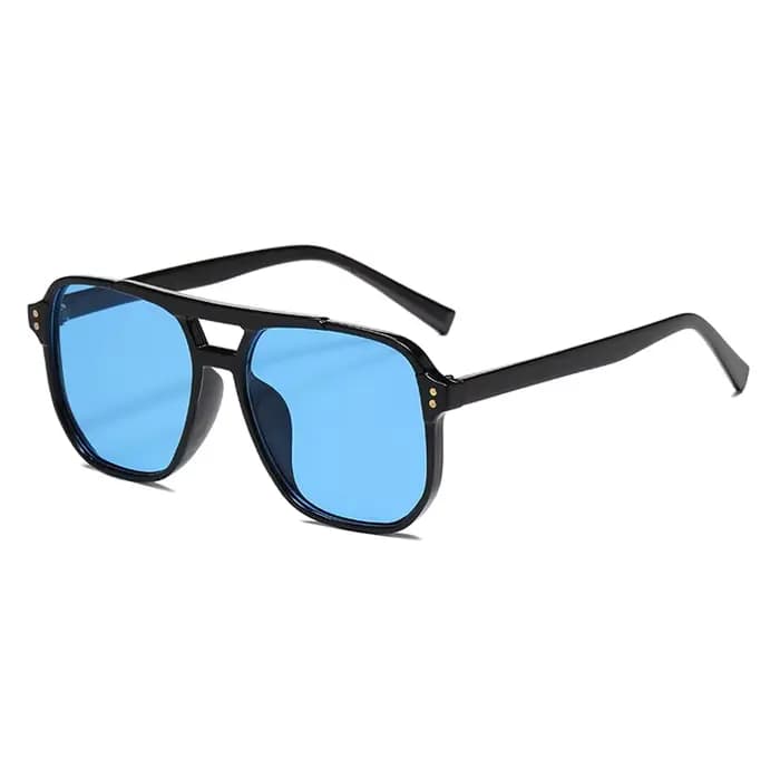 Randonnée classique surdimensionné pilote Anti lumière lunettes femmes Vintage Double pont grand ovale soleil nuances
