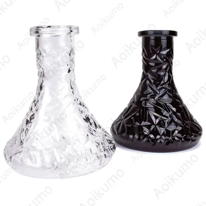Petite bouteille en verre pour ovale guilé en losange, d'extraction universel, base pour chicha, accessoires pour ovale guilé, nouveau