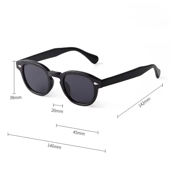 Lunettes de soleil rondes rétro effet écaille pour femme
