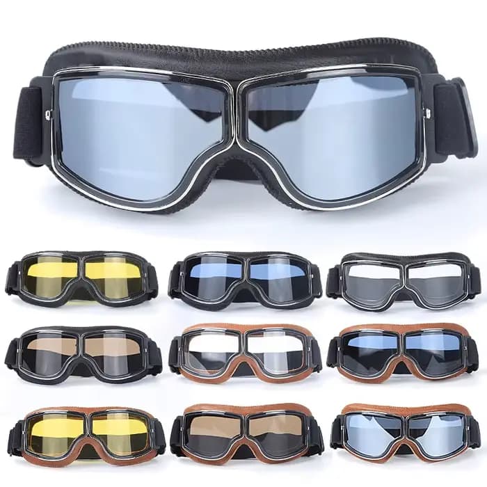 Lunettes de vélo moto coupe-vent casque