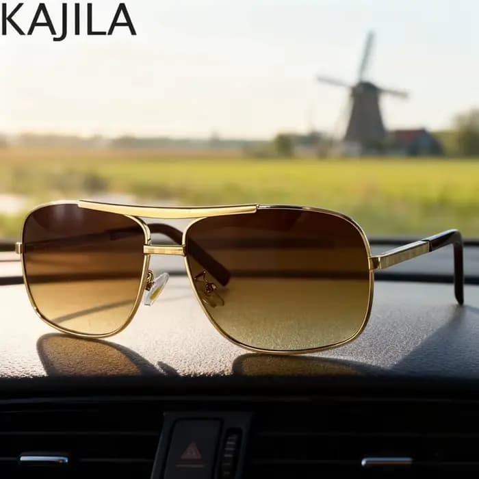 Lunettes De soleil carrées Vintage pour hommes