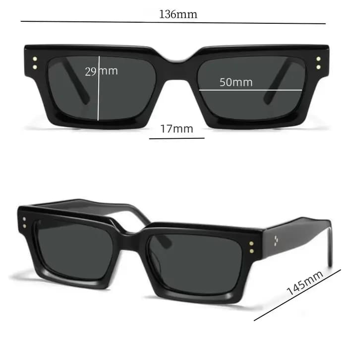 Lunettes de soleil pour hommes monture en acétate