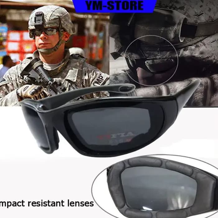 Lunettes de mode CS Protection contre les chocs pare-brise tactique cyclisme sport