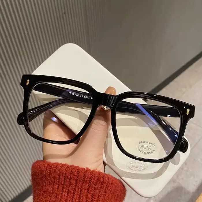 Monture de lunettes transparente pour ordinateur