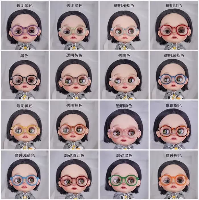 Lunettes de soleil en peluche BJD Blyth beurre, accessoires de bricolage, jouets Kiev illage, cadeau de mode, 1/3 cm, 1/6 cm, 1/8 cm, 60cm