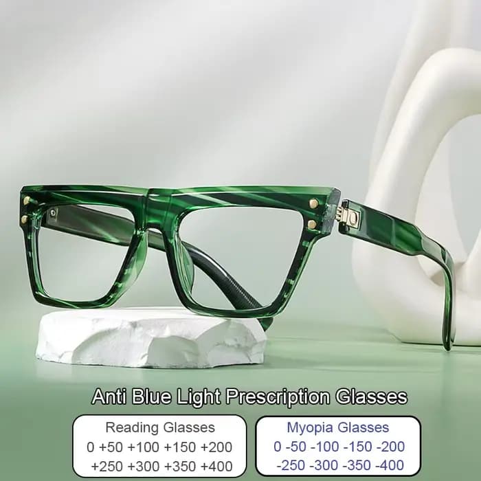 Lunettes de vue carrées surdimensionnées tendance