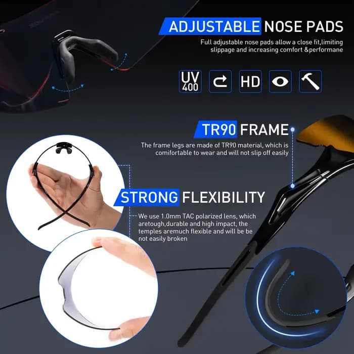 Kapvoe mode lunettes de soleil pour hommes