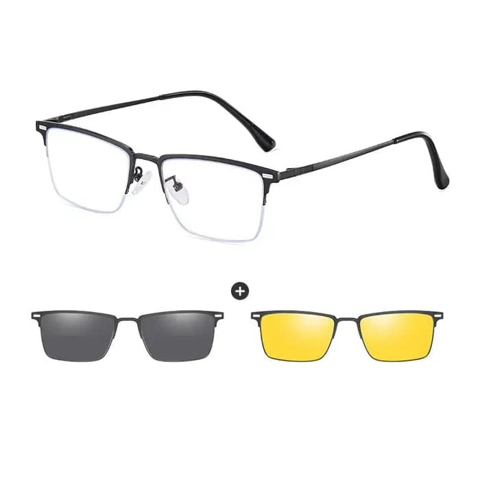 COIan-Lunettes de soleil magnétiques classiques pour hommes