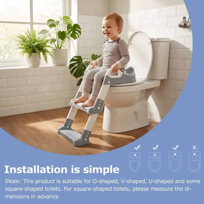Siège de toilette pour enfants avec échelle, portable et pliable, marchepied auxiliaire pour enfants, urinoir pour bébé, pour l'apprentissage de la propreté des tout-petits