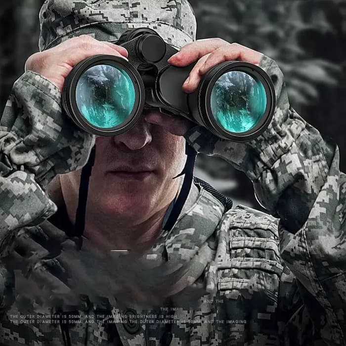 50000M militaire allemand 20X50 Zoom HD BAK4-Prism jumelles puissantes télescope professionnel longue portée pour voyage de Camping en plein air