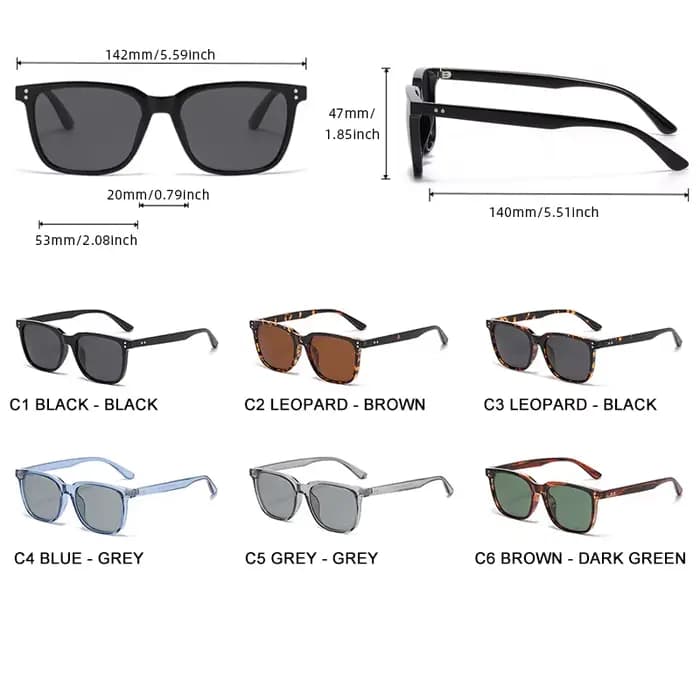 Lunettes de soleil polarisées élégantes pour hommes et femmes