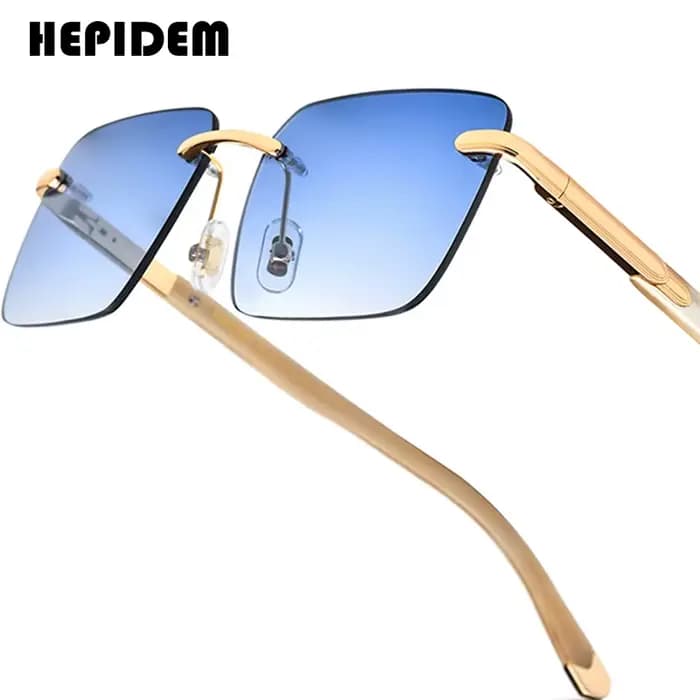 Lunettes de soleil HEPIDEM en corne de buffle pour femmes