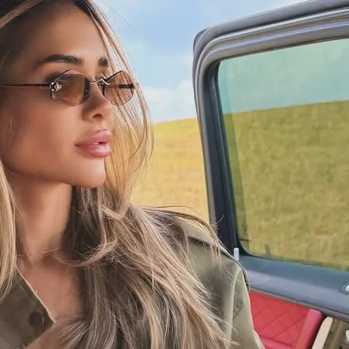 Lunettes de soleil carillon polygonales