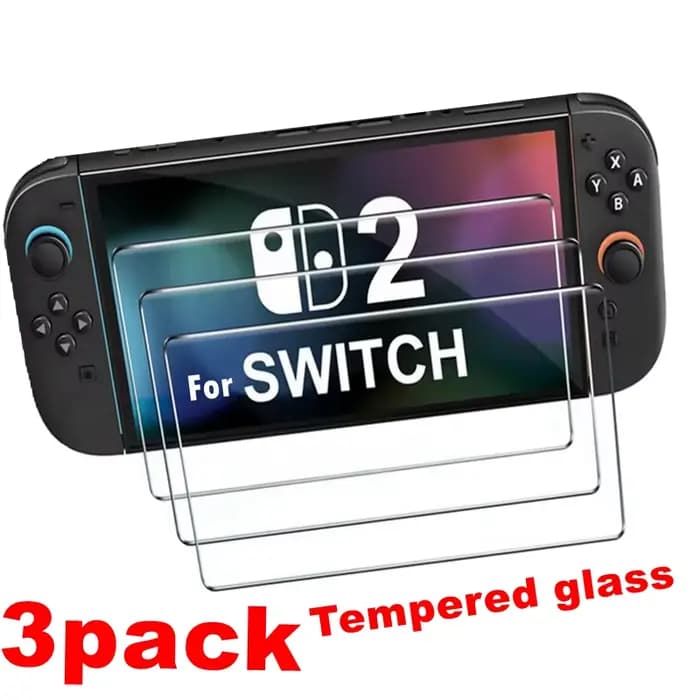 3 pièces verre trempé pour Nintendo Switch OLED 3 pièces Film de protection d'écran pour Nintendo Switch 2 Switch Lite verre de protection