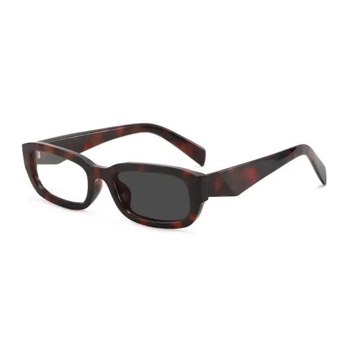 Lunettes de soleil rectangulaires rétro photochromiques