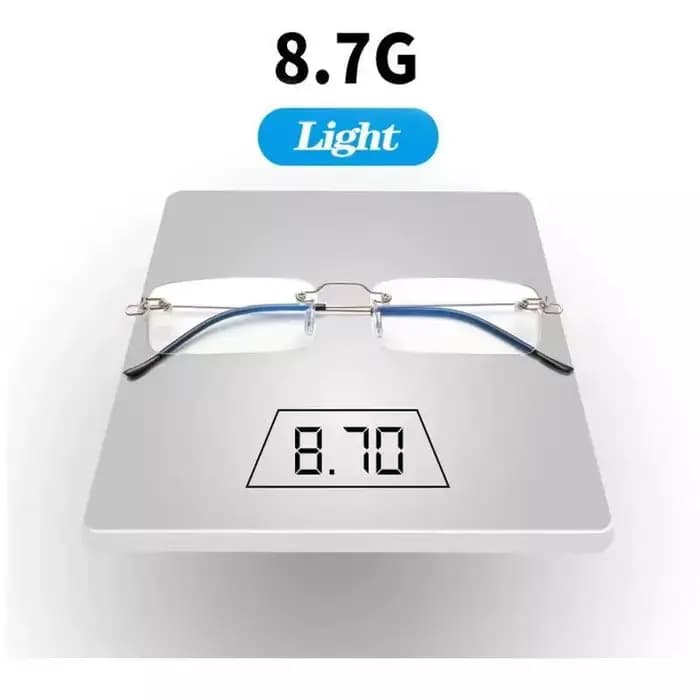 Sighttoo Anti-lumière bleue lunettes de lecture sans monture nouveaux lecteurs revêtement ultraléger