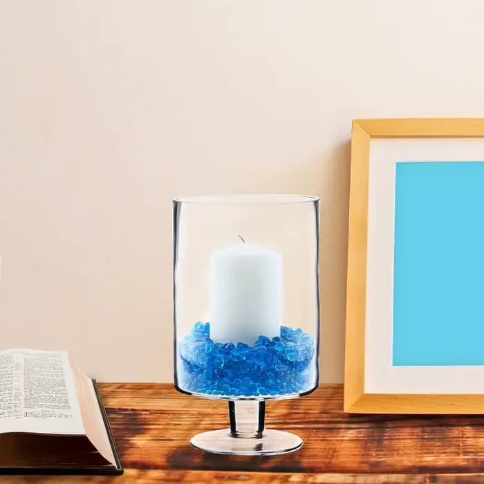 500 grammes Aquarium Aquarium gravier bleu clair verre Vase remplissage pour fontaine plante succulente décorative roche galets pierre