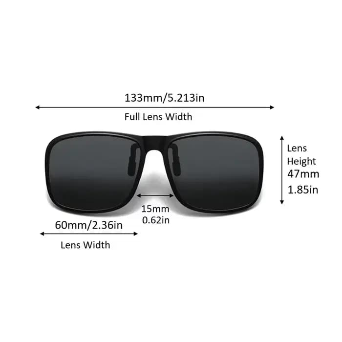 Lunettes de soleil polarisées à Clip rabattable pour la conduite