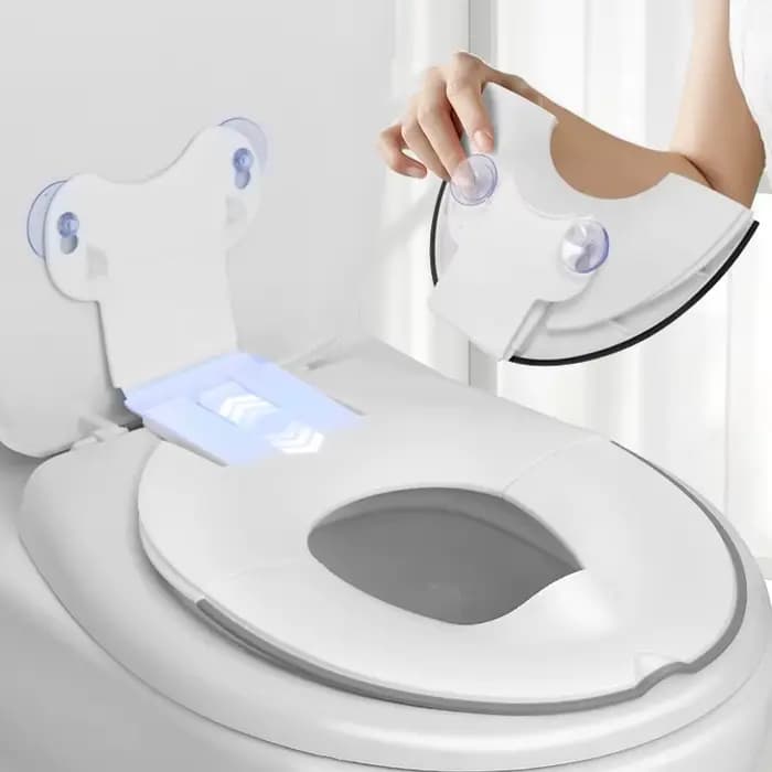Siège de toilette pliable pour enfants, siège d'apprentissage de la propreté portable avec barrière anti-urine, siège de toilette universel pour enfants avec ventouses