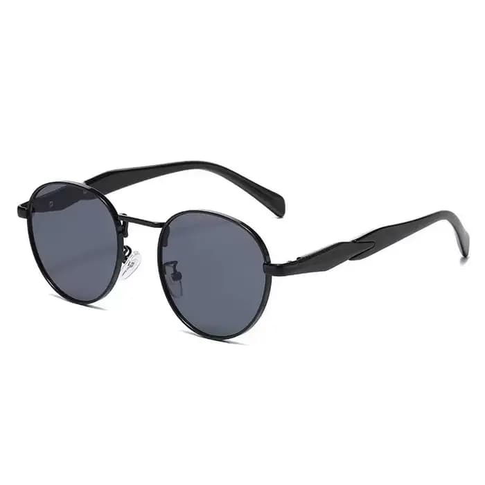 Lunettes de soleil rondes Vintage en métal pour femmes