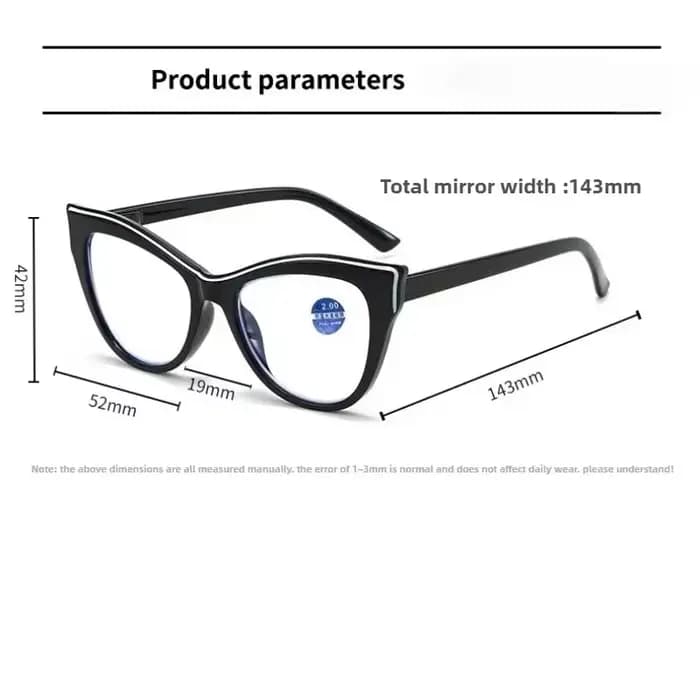 Lunettes photochromiques œil de chat à la mode pour myopie