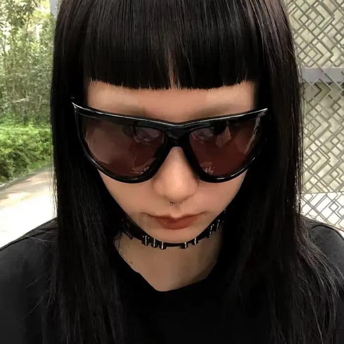Lunettes de soleil sport Y2K pour femmes