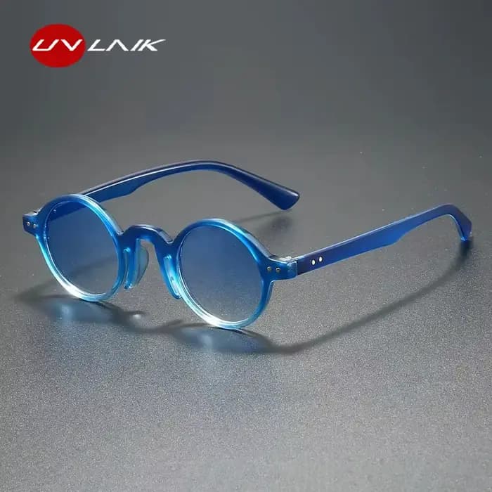UVLAIK mode petite monture ronde lunettes de soleil unisexe rétro Punk