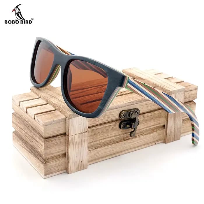 BOBO BIRD – lunettes de soleil polarisées en bois pour femme et homme
