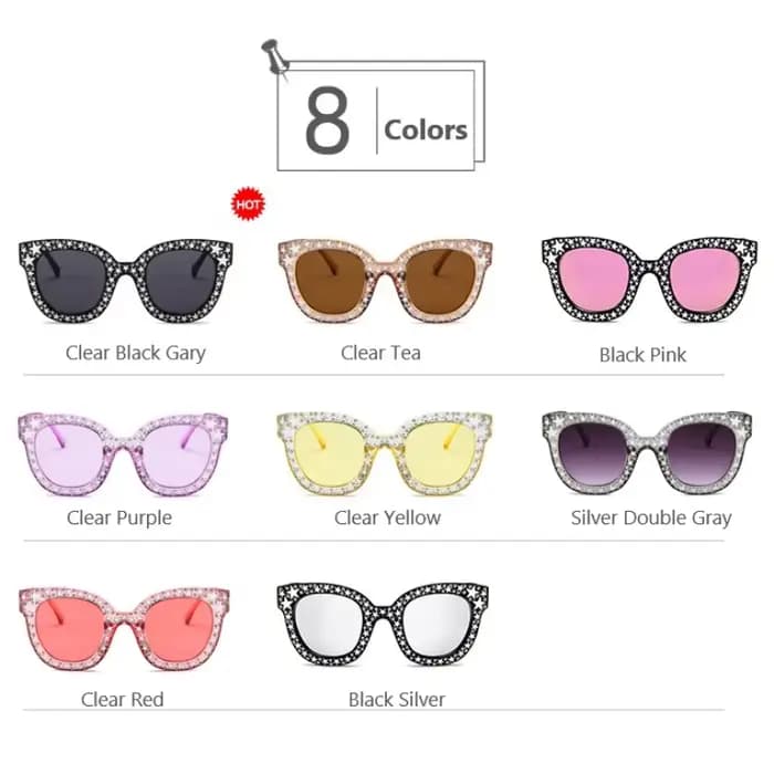 Lunettes de soleil œil de chat vintage pour femme