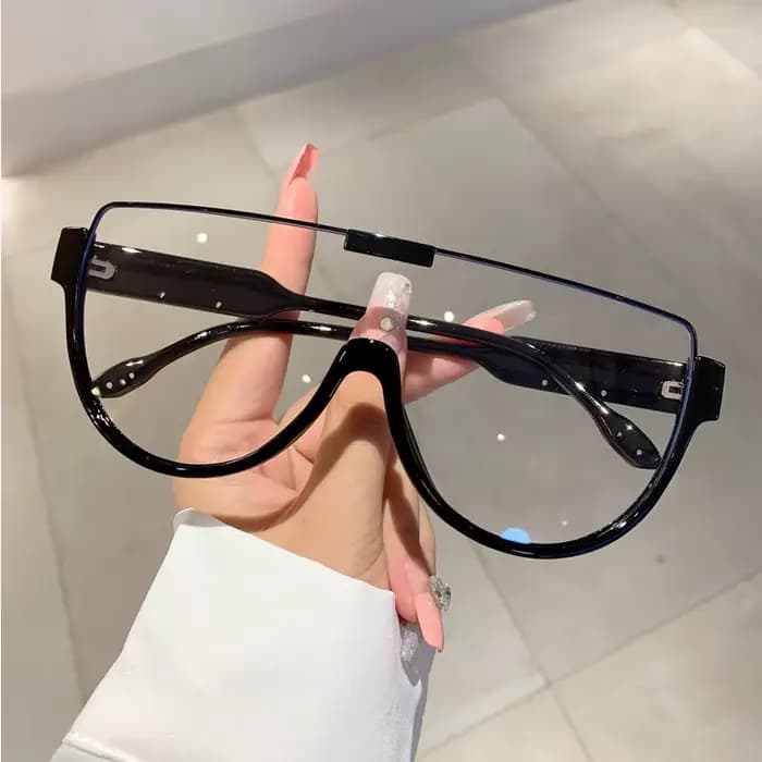 Lunettes de soleil vintage semi-rondes pour femmes