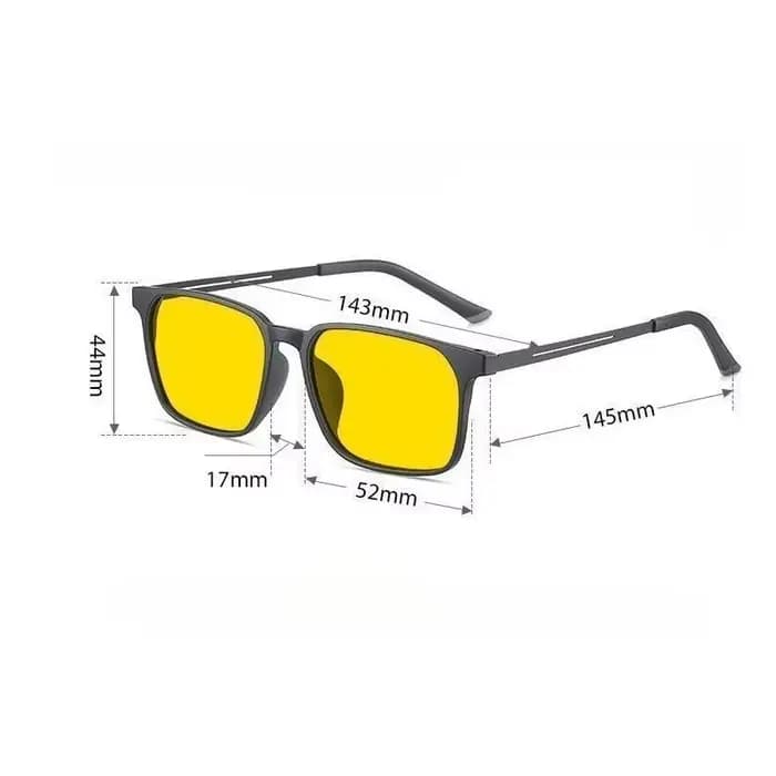 Lunettes de myopie photochromiques tendance à verres jaunes pour femmes et hommes
