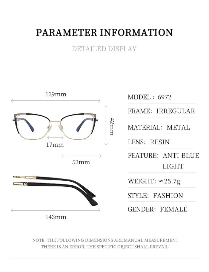 JMISUS mode papillon lunettes de Prescription Anti lumière bleue