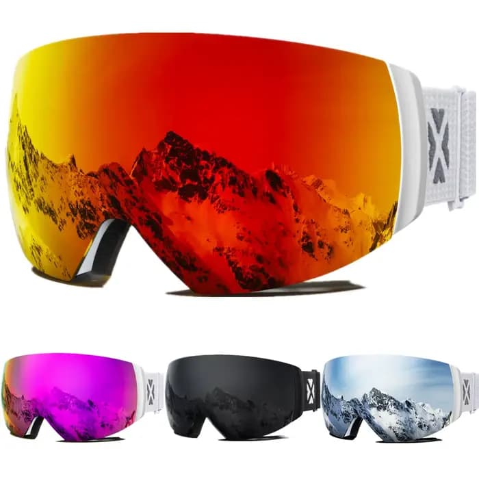 MAXJULI lunettes de Ski magnétiques professionnelles Double couche lentille Anti-buée UV400 Ski Snowboard