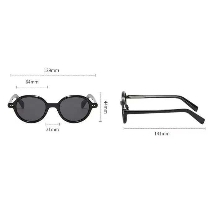 Lunettes de soleil polarisées ovales en acétate pour hommes et femmes