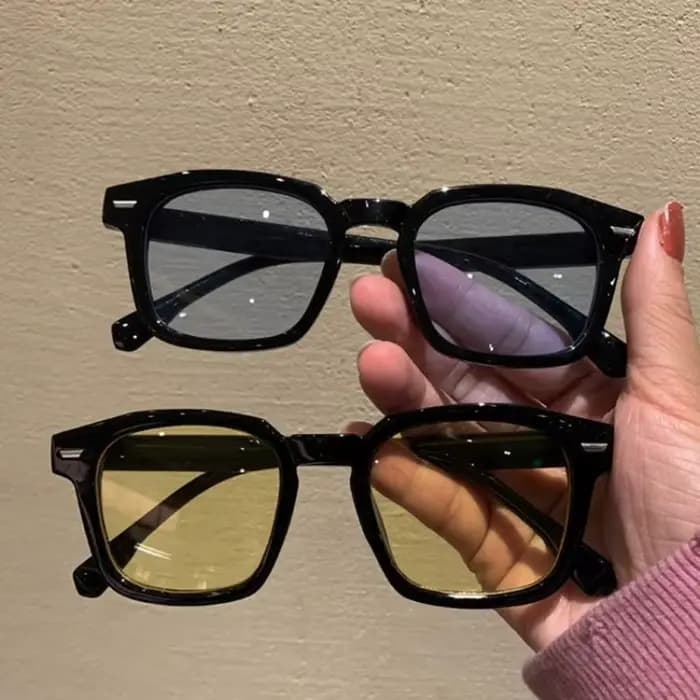 Lunettes de soleil rétro carrées pour femme