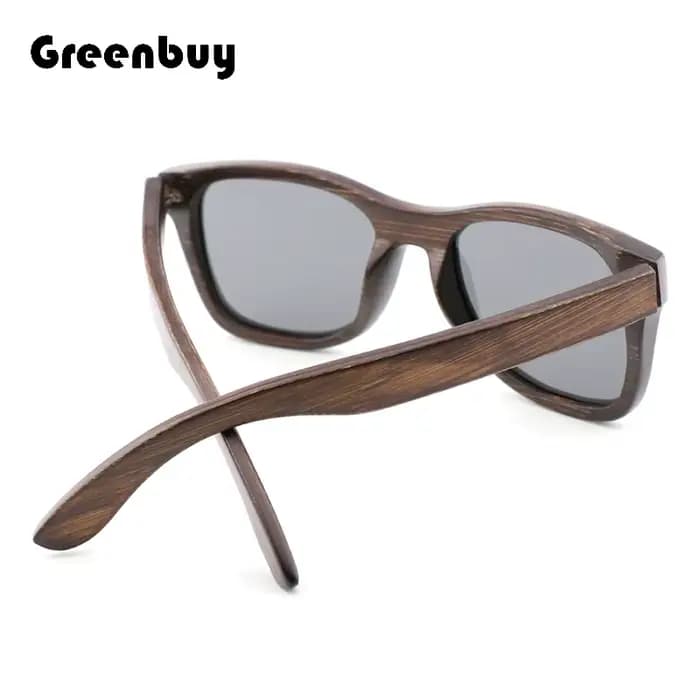Lunettes de soleil en bambou marron, faites à la main, rétro, polarisées, pour femmes et hommes, protection UV 400, anti-reflets, pour voyage et activités de plein air