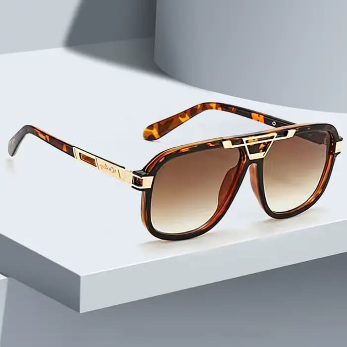 Lunettes de soleil à grande monture pour femmes