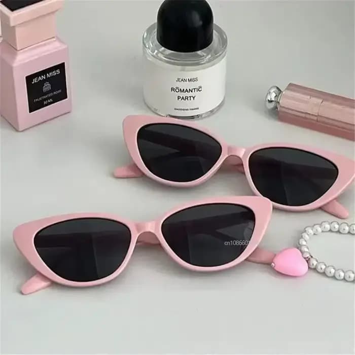 Lunettes de soleil œil de chat rose pour femmes