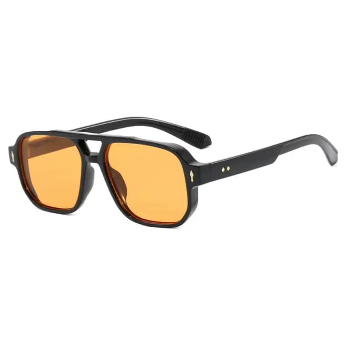 Marque de mode carré femmes hommes lunettes de soleil rétro Rivets